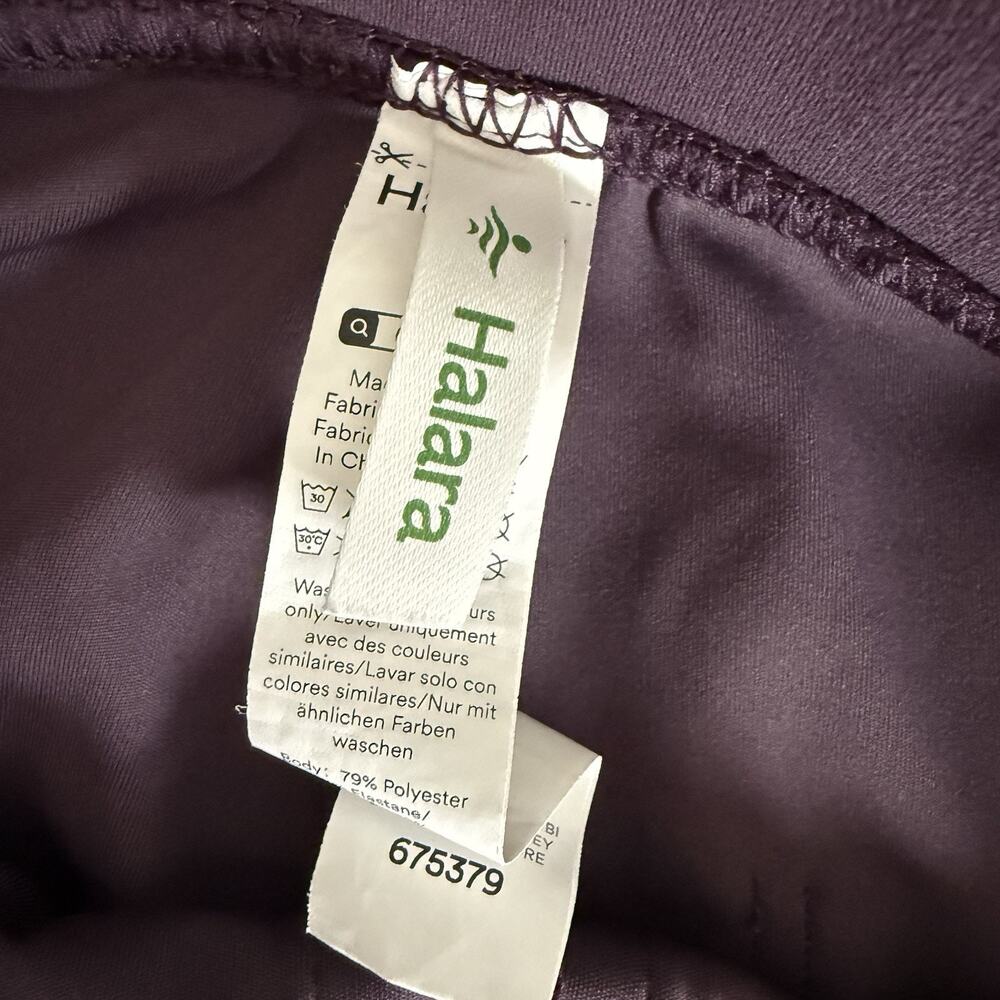 Halara DayStretch High Waisted Pockets Straight Leg Casual Pants Purple Med P - Picture 7 of 10